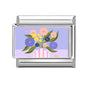 2025 Women's Fashion Colorful Flowers Oil Painting Style Series Italian Charms Fit 9mm Stainless Steel Bracelet DIY Jewelry Gift