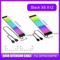 5V 3Pin ARGB Sync PC Cable 8/24PIN Motherboard Power Extension Cable Flexible LED Strip Light DIY Kit Video Card 8Pin 6PIN Cable