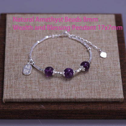 VENTFILLE 925 Sterling Silver Butterfly Bracelet for Girl Bead String Design Insect Fashion Versatile Jewelry Gift Dropshipping