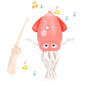 Dancing Squid Toy Pet Automatic Obstacle Avoidance Crawling Walking Electric Music Octopus with Light Music Toys Birthday Gifts