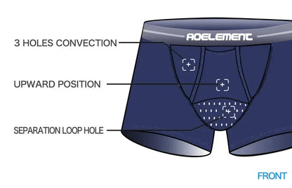 Bullet separate underwear Men's ventilated summer dry underpants Ice silk bag ice healthy boxers