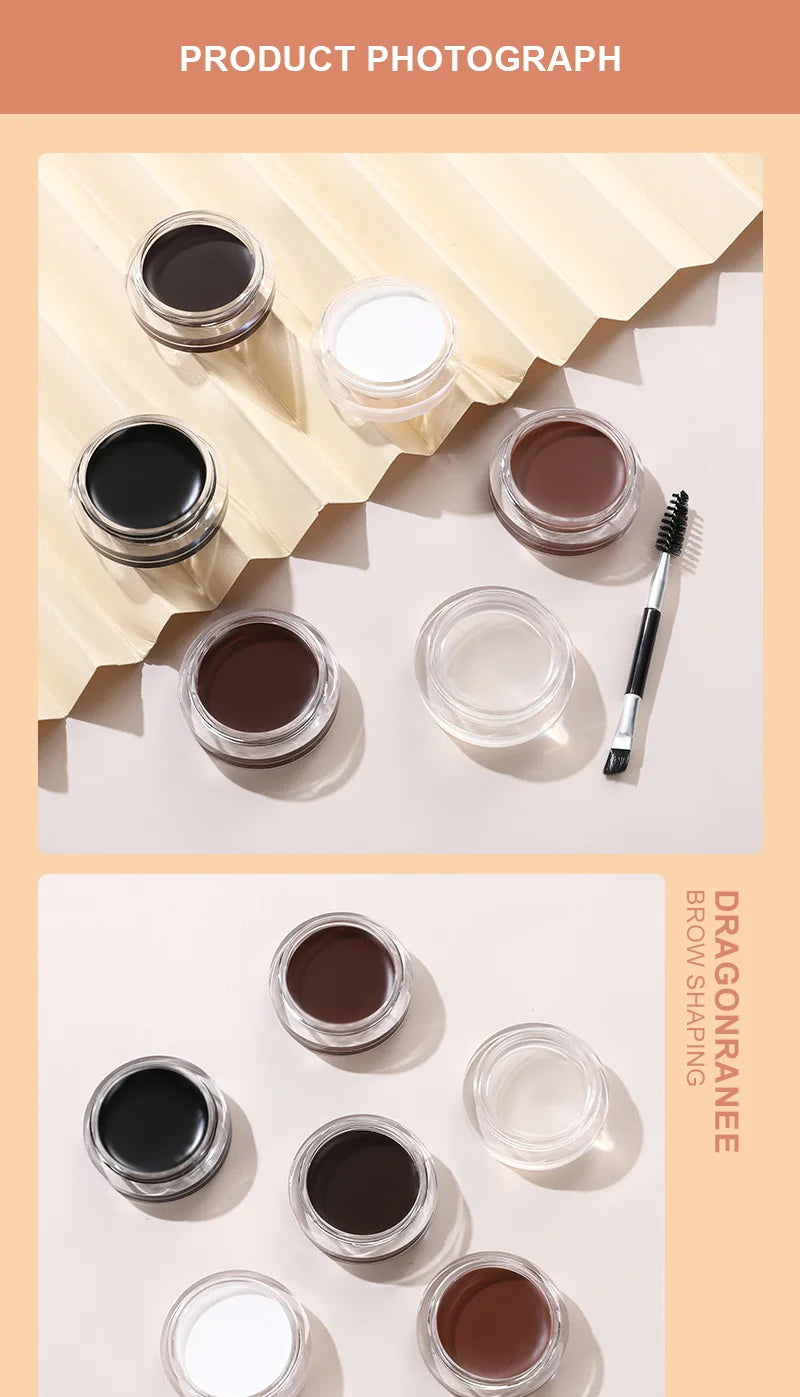 Dragon Ranee 6color Wild Eyebrow Styling Eyebrow Cream Styling Eyebrow Gel Soap Wax White Eyebrow Cream