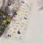 5D Pudding Jelly Dessert Fruit Cherry Pink Claw Print Bowknot Tie knot Love Heart Stars Nail Art Sticker Adhesive Manicure Decal