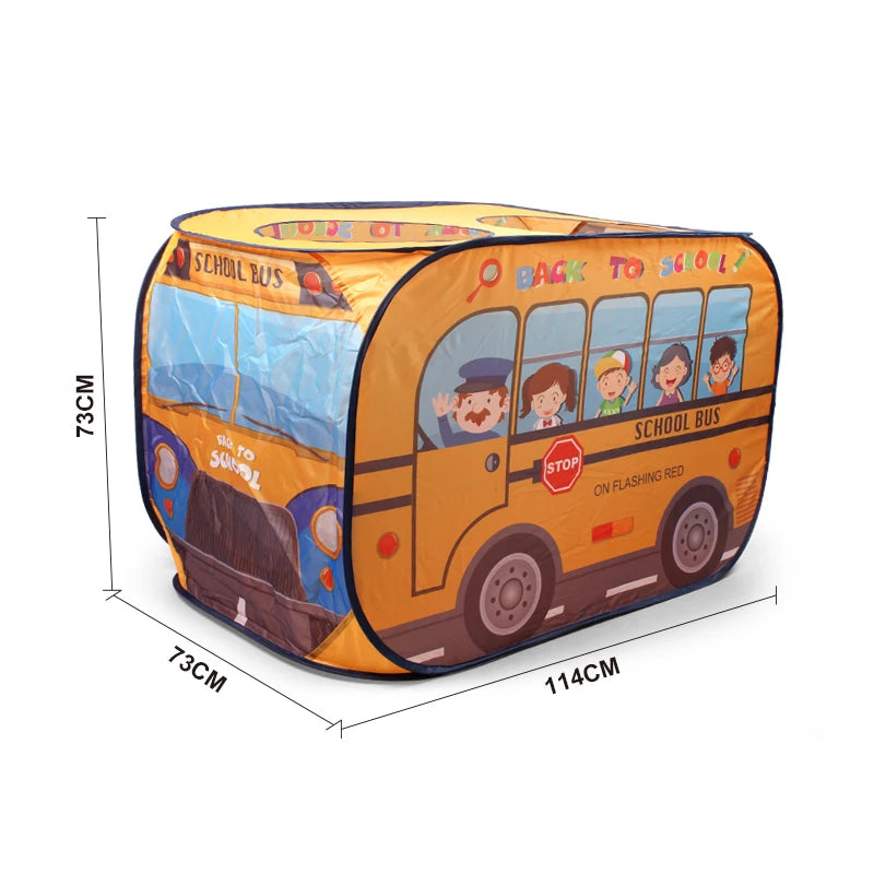 Fun Foldable Play Tent for Kids - Easy to Pop Up, No Assembly Required, Car Design, Durable Polyester and Steel Frame, Playhouse for Boys and Girls, Holiday Gift, Beach Toy