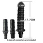 1pc Black Silicone Massage Head, Fascia Gun Massage Head, With Multiple Uses, Including Three Interfaces, Used For Fascia Gun