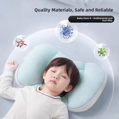 New Reversible Pillow Breathable Comfortable Newborn Pillow Green Soft Sleep Pillow Children