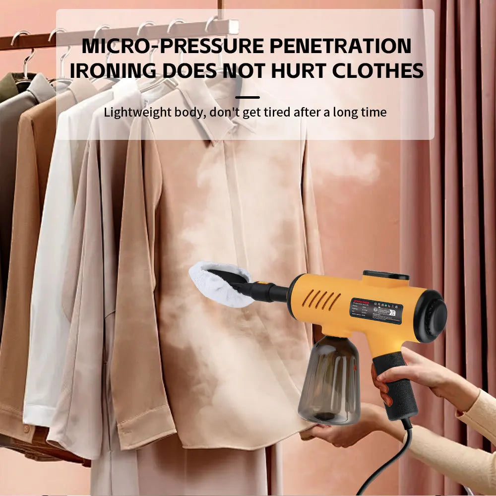 Steam Cleaner, Pressurized Handheld Steam Cleaner for Home with 8pcs Accessories, Use Steamer for Cleaning