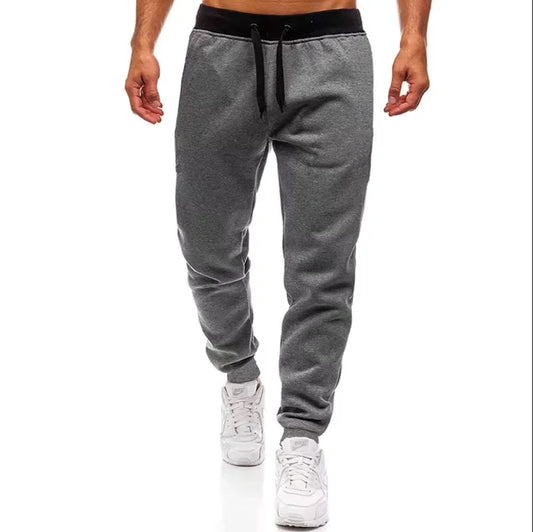 Men's Sweatpants S-3XL Sportswear Elastic WaistCasual Baggy Pants Black Grey Joggers Male Loose Trouser baggy pants sports pants