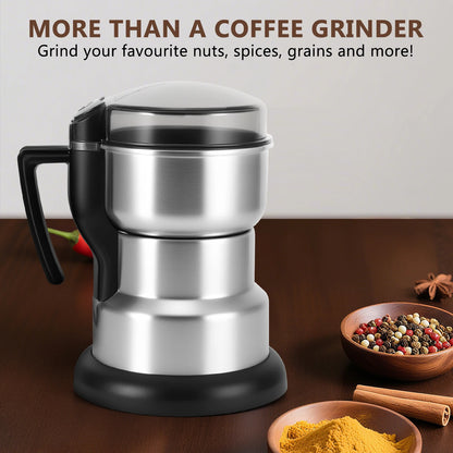400W Electric Coffee Grinder Spice Grinder Large Home Kitchen Grinder with Handle EU Plug for Coffee Beans Spices Pepper Seeds Herbs Dry Food