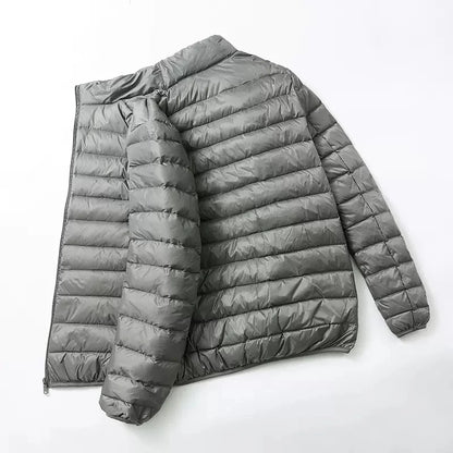 Men's All-Season Ultra Lightweight Packable Down Jacket Water and Wind-Resistant Breathable Coat Big Size Men Hoodies Jackets
