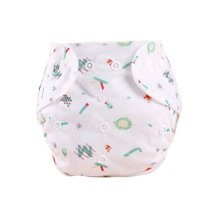 Baby Diapers Washable Reusable Nappies Grid Eco Friendly Cotton Baby Cloth Training Pant Cloth Diaper Adjustable Baby Fraldas