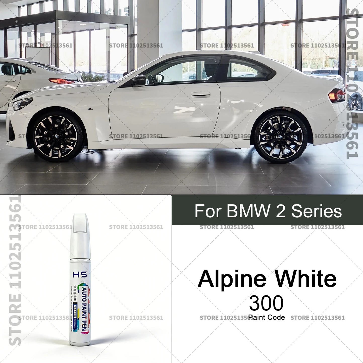 Car Paint Repair Pen Touch Up Scratch Remover DIY Auto Accessories Alpine White 300 Black Blue Gray For 2013-2025 BMW 2 Series