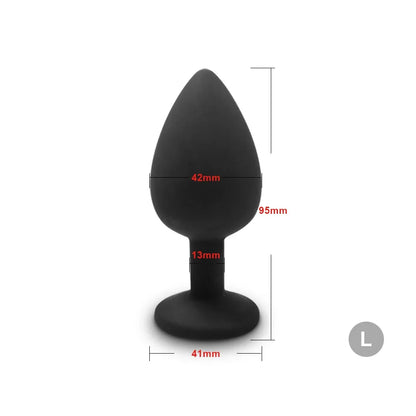 S/M/L Soft Silicone Anal Plug Mini Erotic Butt Plug Sex Toy for Anal Toy Beginner Men Women Gay Couples Prostate Stimulator