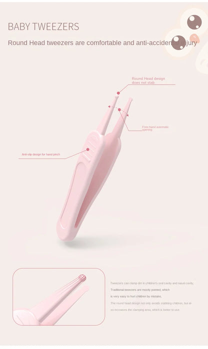 Newborn Baby Nail Scissors Baby Nail Care Tools Kids Safety Portable Nail Scissors Trimmer Tweezers with Box Kids  Nail Art  Set