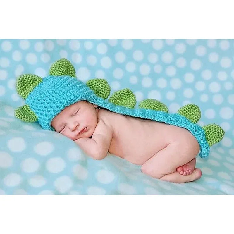 Newborn Photography Props New Born Baby Crochet Knit Costume Accessories Infant Photo Shoot Clothes Newborn Shooting