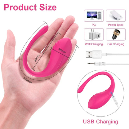 Wireless Bluetooth Dildo Vibrator Egg for Women APP Control Clitoris Stimulator Wearable G Spot Love Egg Adult Vibrating Sex Toy