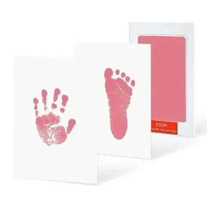 Newborn Baby DIY Hand And Footprint Kit Ink Pads Photo Frame Handprint Toddlers Souvenir Accessories Safe Clean Baby Shower Gift