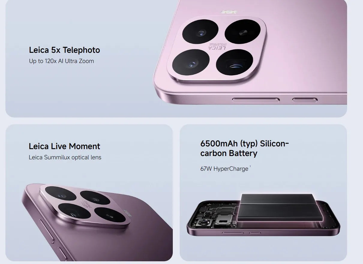 Global Version Xiaomi 17T Mobile Phones HDR10 6.59' AMOLED Display 50MP Leica Summilux Lens 6500mAh Battery Xiaomi Hyper AI Smartphone