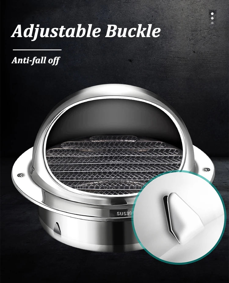 Stainless Steel Ducting Ventilation Exhaust Grille Cover for Wall Ceiling Anti-bird And Rat Prevent Air Vent Heating Cooling Cap