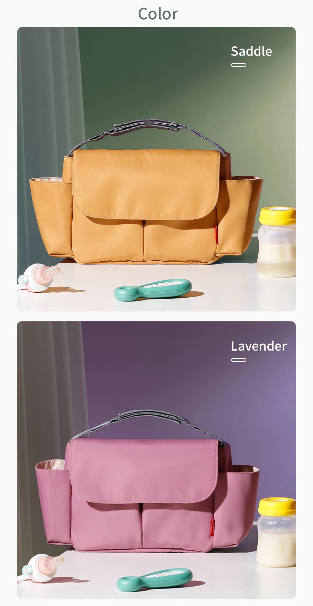 Baby Stroller Bag Pram Organizer Stroller Accessories Stroller Cup Holder Cover Trolley Organizer Pouch Travel Accessories