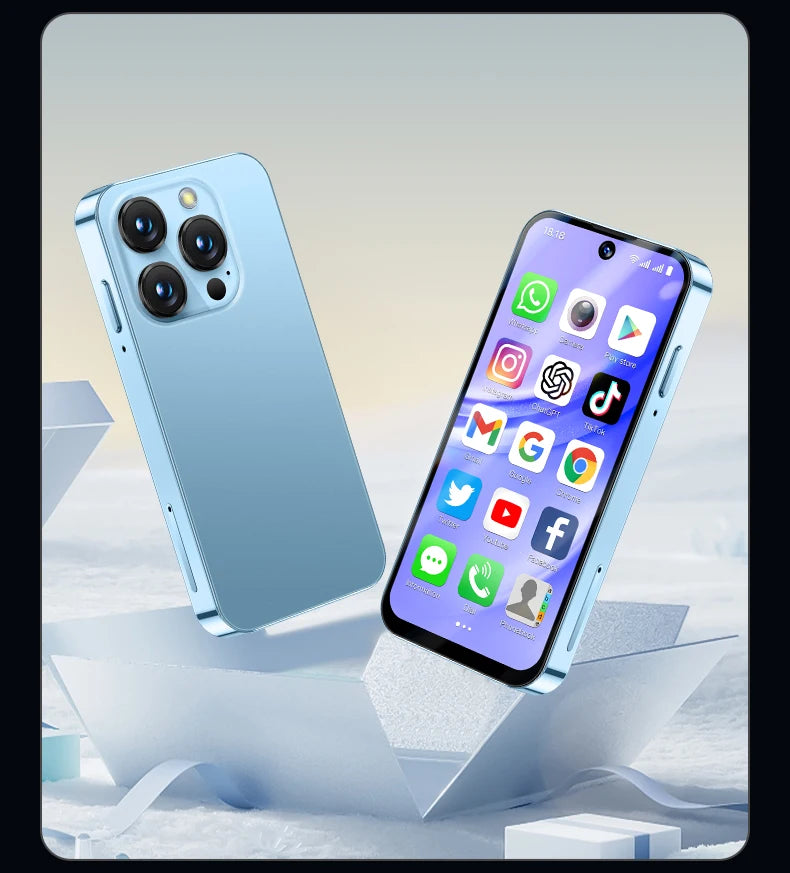 SERVO 19PRO Android Mini Smartphone 4G LTE Dual SIM Standby 6GB RAM 128GB ROM Play Store WiFi OTG 3.88" Screen Small Smart Phone
