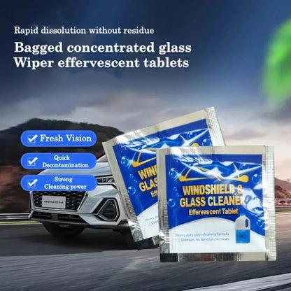 ISGTDRM Solid Cleaner Car Windscreen Cleaner Effervescent Tablet Auto Wiper Glass Solid Cleaning Concentrated Tablets Detergent