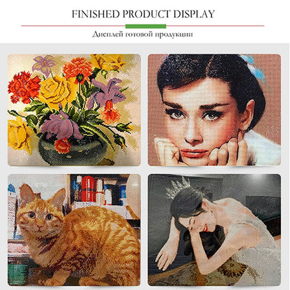 DIY Cartoon Diamond Painting AB Rhinestone Embroidery Landscape Mosaic Cross Stitch Handmade Art Set Children Room Decoration