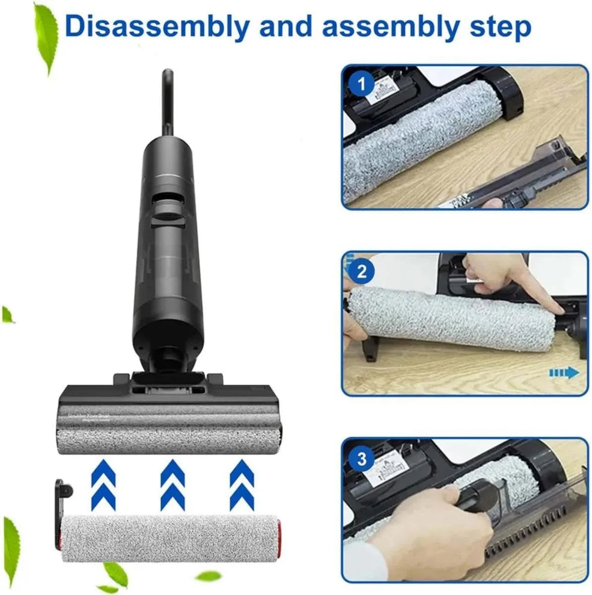 Dreame H12 Pro / H12 Plus  Soft Brush Spare Parts Wet Dry Vacuum Cleaner Roller Hepa Filter Accessories