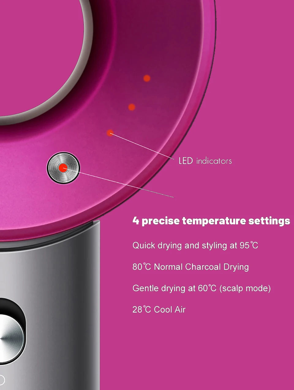 Ion Hair Dryer with Curls Diffuser 5 In 1 Super Ionic Hairdryer Woman Electric Barber Blower Leafless Dry Professional Machine