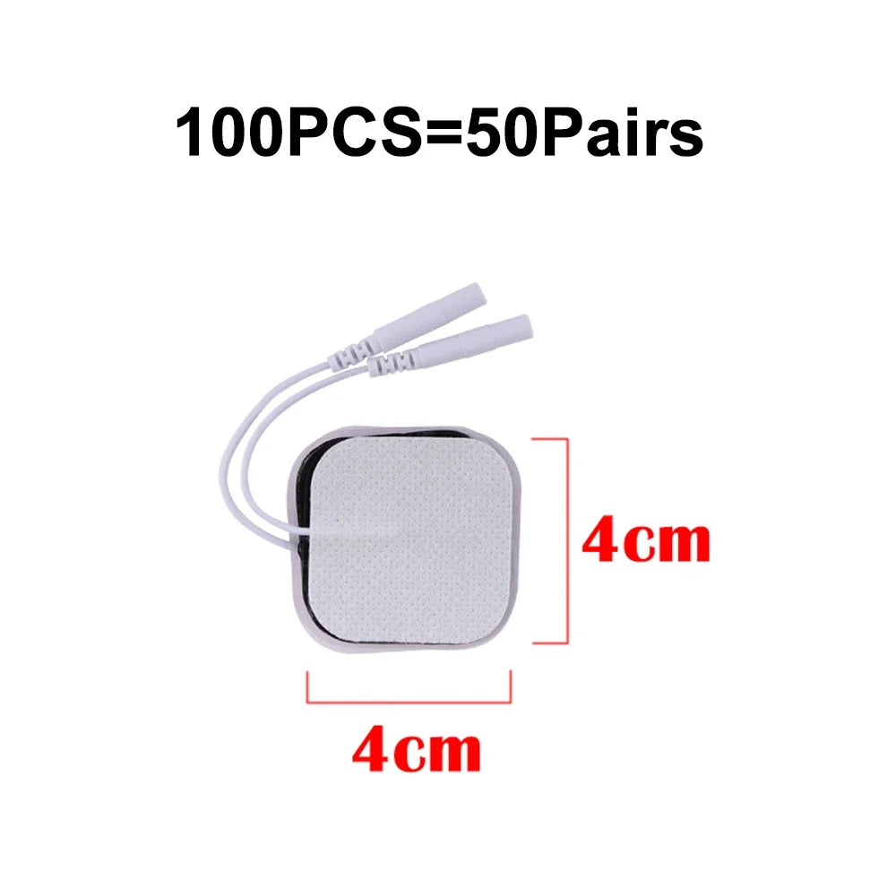 5x5cm 4x4cm Muscle Stimulator Electrode Pads Non-woven Fabric Self Adhesive Replacement Pads for Tens Digital massage Machine