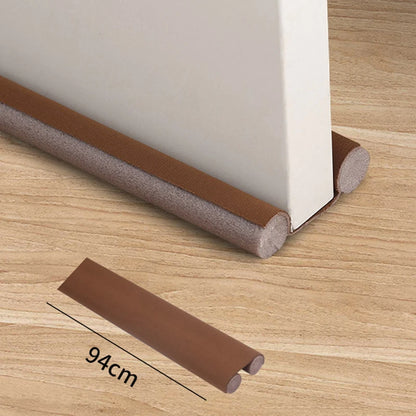 New 2/1PC Windproof Seal Strips Draught Excluder Stopper Door Bottom Guard Double Protector Doorstop Blocker Sealer Soundproof