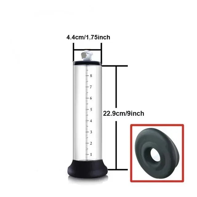 Male Penis Enlarger Vacuum Pump Penis Enlargement Enhancer Adult Sex Toy for Men Lasting Trainer Erotic Products Vacuum Cylinder