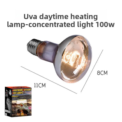 SuperRep Reptile Basking Spotlight-UVA Focused Heat Lamp for Tortoises&Bearded Dragons-Adjust Beam Sunning Light for Terrariums
