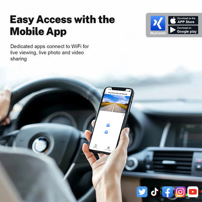 Mangoal 4K Dash Cam GPS WiFi & APP For Volkswagen Tiguan Gen2 AD BW Dash Car Camera 2018-2024 Plug and Play