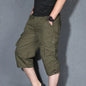 MRMT 2026 Brand Mens Capri Pants with Multiple Pockets Cargo Pants Casual Middle-aged Men Shorts Pant for Male Man Cropped Pants