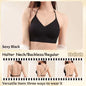 FINETOO Women's 3 Ways to Wear Halter Neck Backless Bralette Seamless Thin-Strapped Gather Bra Female Sexy Solid Color Underwear