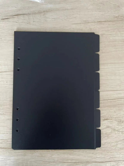 A5 A6 A7 Pink Black  Index Divider Cute 6 Holes For Binder Planner Notebook Stationery Notebook Paper Divider Accessories