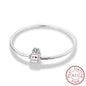 Original 925 Sterling Silver Bracelets 17-20CM Love Heart Flowers Butterfly Charms Beads Bracelet For Women Fashion Jewelry Gift