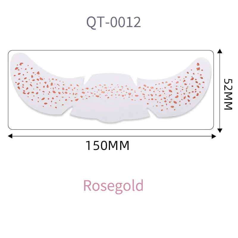 1pc Hot Stamping Freckles Makeup Sticker Metallic Radiation Golden Silver  Fake Freckles Temporary Tattoo Stickers Face Makeup