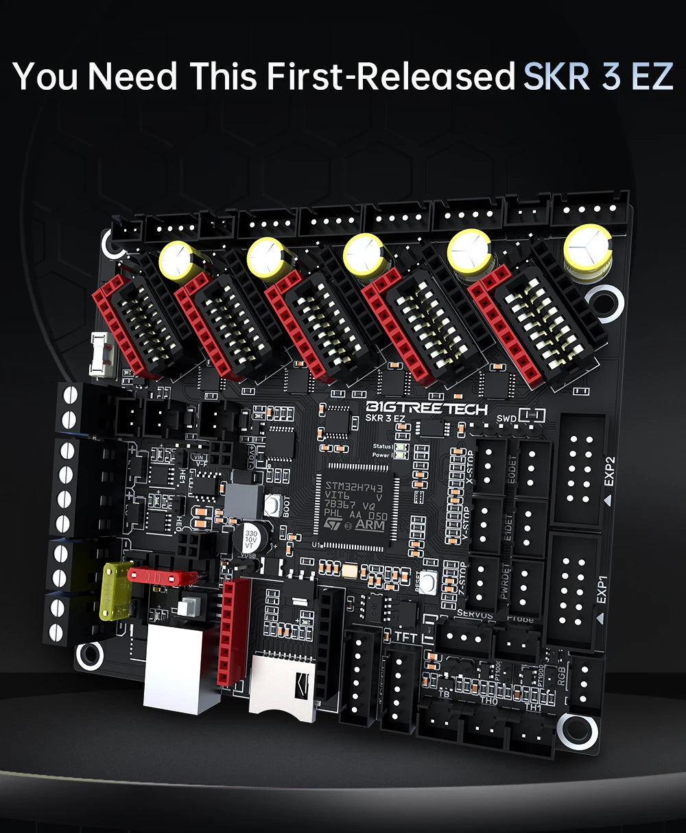 BIGTREETECH BTT SKR 3 EZ 32Bit Motherboard EZ5160 Pro TMC2208 Upgrade SKR2 Control Board For Raspberry Pi Ender3 Ender5 Printer