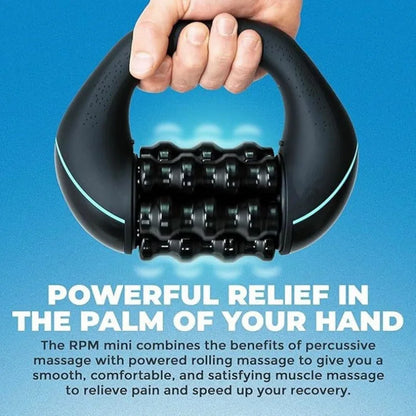 Rolling Percussive Massager, 5-Speed Spin Whole Body Relief, Deep Tissue Muscle Recovery Roller Stick for Leg Foot Calf Massager