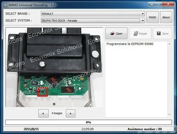 Newest EDC IMMO SERVICE TOOL V1.2 Car Repair Software PIN CODE EcuVonix Decoding V3.2 Immo Off CALCULATOR BSI VDO DASHBOARD