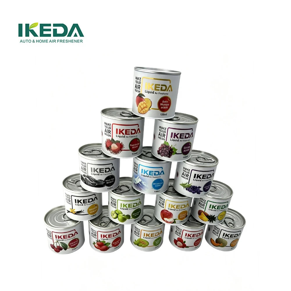 IKEDA Liquid Air Freshener - 120 grams. Provides fresh fragrance for both Car and indoor air, effectively deodorizes