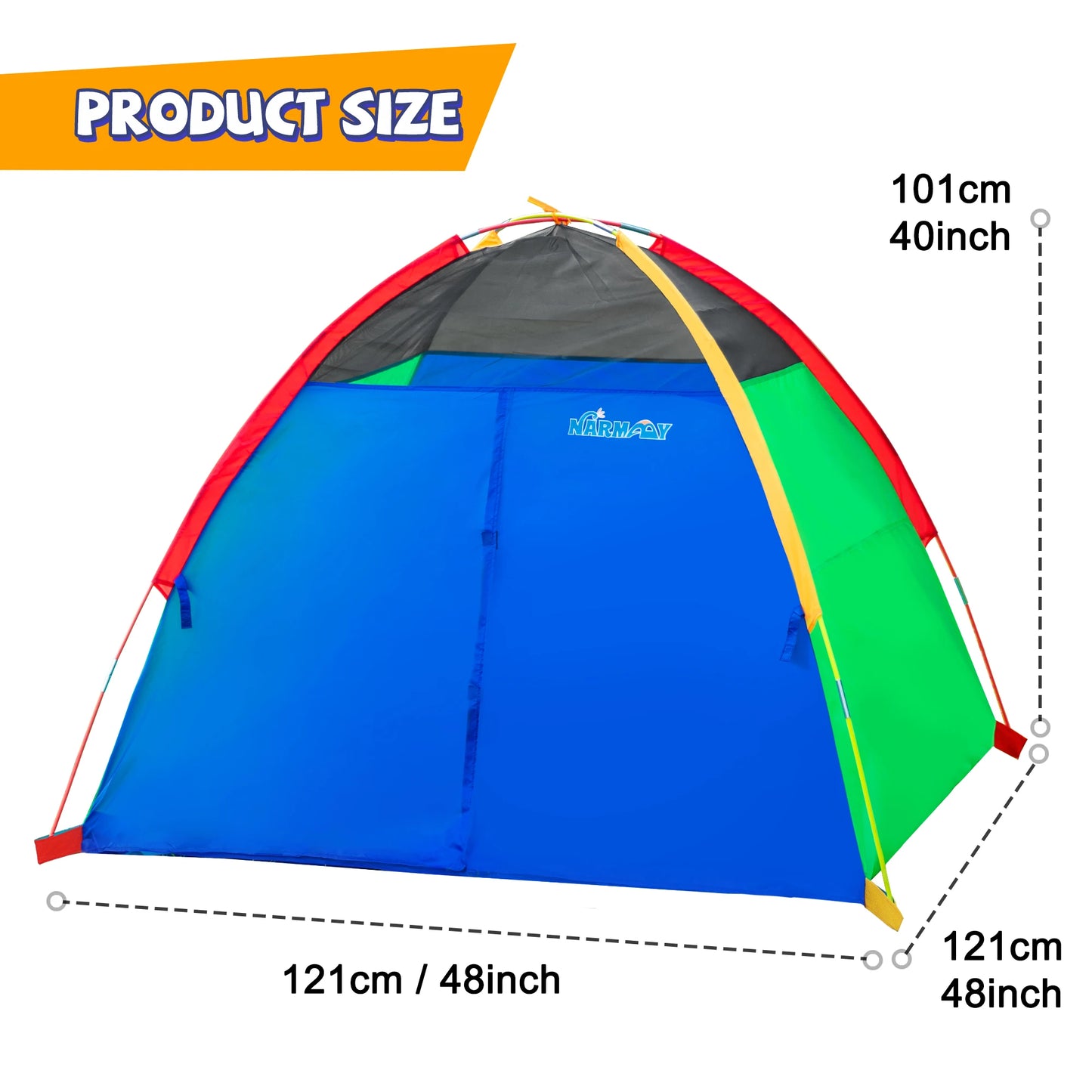 Kids Play Tent Easy Fun Dome Tent for Children Indoor/Outdoor Fun - X' Gift