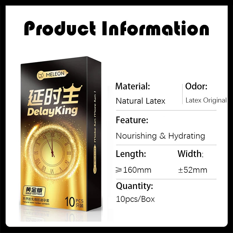 10/30/50pcs Delayed Ejaculation Condoms for Men,Long Lasting Particle Penis Sleeve,Moisturizing Latex Condom for Adults Sex Toys