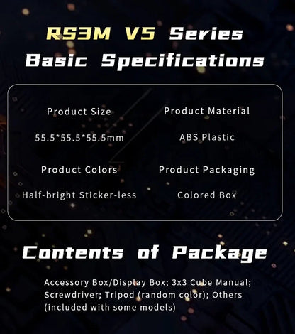 [SaoCube] MoYu RS3M V5 3X3 Magnetic Magic Speed Cube Stickerless Professional Fidget Toys SaoCube RS3 M V5 Cubo Magico Puzzle