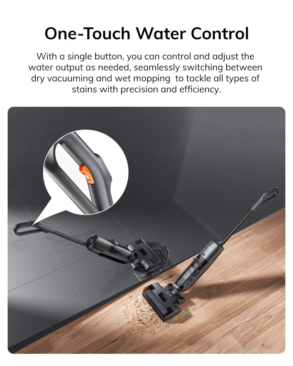 ILIFE W90 Pro Cordless Vacuum Cleaner Mop Wet & Dry, 7000Pa Suction, One Tap Self-Cleaning, Floor Washer, LED Display, Large Dual Water Tank, Upgraded W90