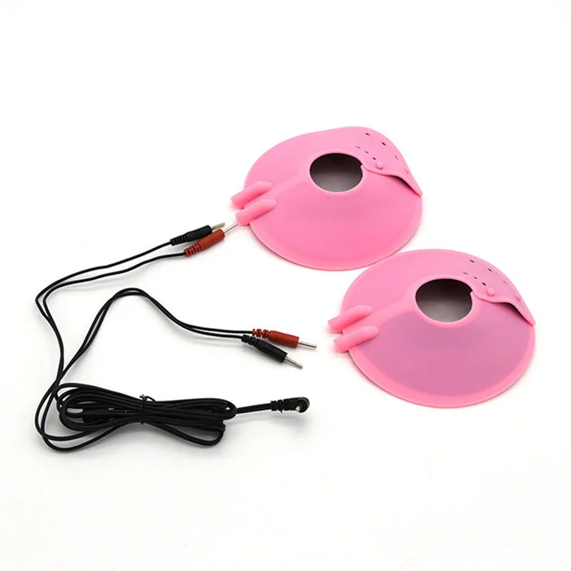 Electric Shocker Anal Butt Plug,E stim Electrosex Penis Ring ,Nipple Electrostimulation Cockring Chastity Cage E-stim Bdsm Toys