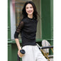 VIMLY Woman Knitting Sweater Slim Autumn 2026 Casual Female Long Sleeve Sweater Stand Neck Strecth Pullover Ladies Tops A2528
