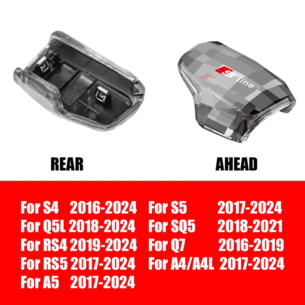 Car Crystal Gear Head Shift Head Transmission Handle Cover For Audi S4 S5 Q5l Sq5 Rs4 Q7 Rs5 A5 Rs7 A6 Rs6 Sq8 A4/a4l Sline RS